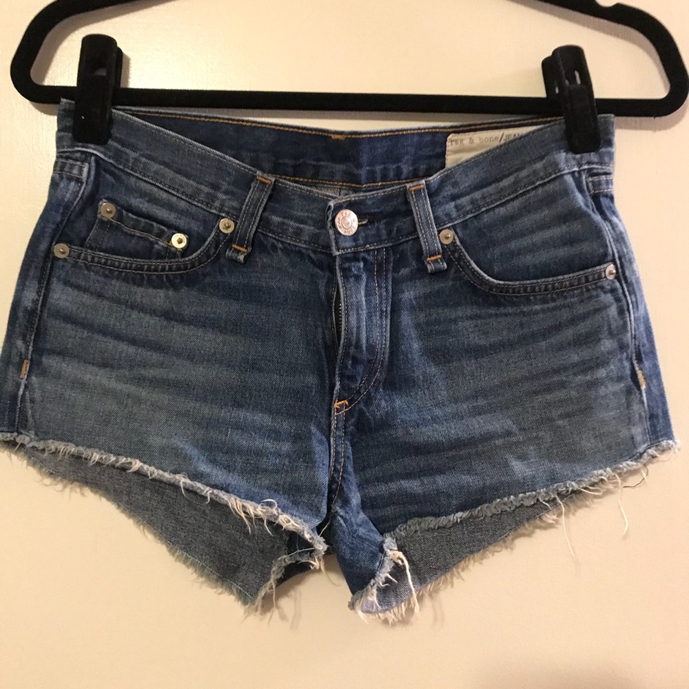 Rag & Bone cut off jean short